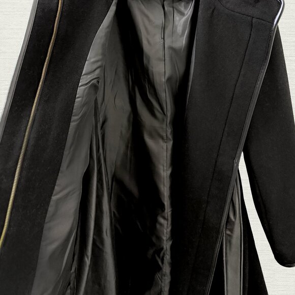 Nine West black wool blend coat - Picture 7 of 9
